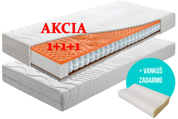 Matrac SUPER PREMIUM 1 + 1 + darček 2x vankúš + darček 1x chránič matraca Obrázok pre Matrac SUPER PREMIUM 1 + 1 + darček 2x vankúš + darček 1x chránič matraca